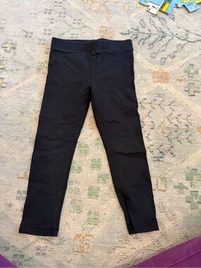 2 pairs total- 1 navy blue and 1 black toddler leggings size 3T